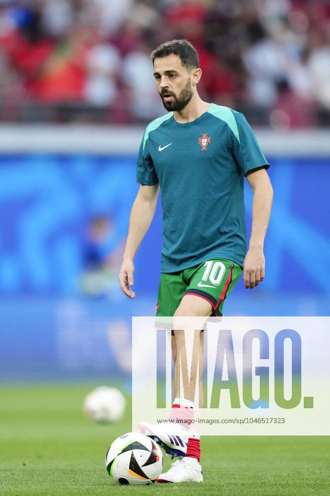 Portugal v Czechia: Group F - UEFA EURO, EM, Europameisterschaft,Fussball 2024 Bernardo Silva attacking midfield of Portugal and Manchester City during the UEFA EURO 2024 group stage match between Portugal and Czechia at Football Stadium Leipzig on June 18, 2024 in Leipzig, Germany. Leipzig Germany