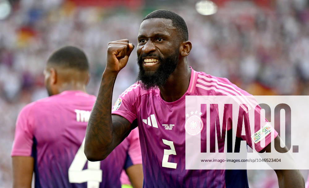 Football Euro 2024 Group A 19 06 2024 Germany Hungary Cheering after the goal for 2 0, Antonio Ruediger Germany