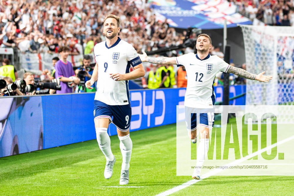 Goal for England 0 1 by Harry Kane England 09 , Cheers in the team, Kieran Trippier England 12 GER, Denmark DEN vs England ENG , European Football Championship, UEFA EURO 2024, Group C, Matchday 2, 20 06 2024 DFB DFL REGULATIONS PROHIBIT ANY USE OF PHOTOGRAPHS AS IMAGE SEQUENCES AND OR QUASI VIDEO GER, Denmark DEN vs England ENG , European Football Championship, UEFA EURO 2024, Group C, Matchday 2, 20 06 2024 Frankfurt