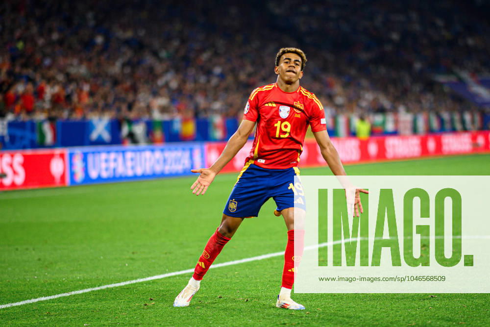 GELSENKIRCHEN, GERMANY - 20 JUNE, 2024: Lamine Yamal, The football match of EURO 2024 Spain vs. Italy at Veltins Arena