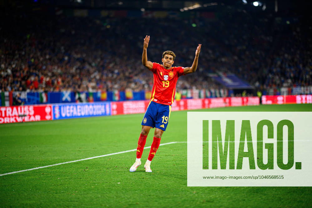 GELSENKIRCHEN, GERMANY - 20 JUNE, 2024: Lamine Yamal, The football match of EURO 2024 Spain vs. Italy at Veltins Arena