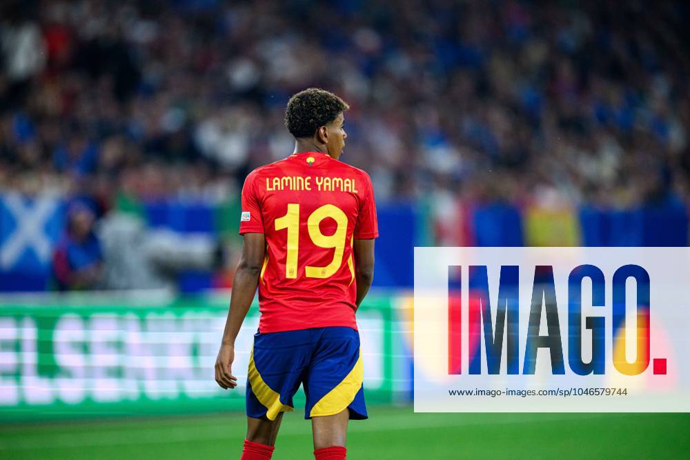 GELSENKIRCHEN, GERMANY - 20 JUNE, 2024: Lamine Yamal The football match of EURO 2024 Spain vs. Italy at Veltins Arena