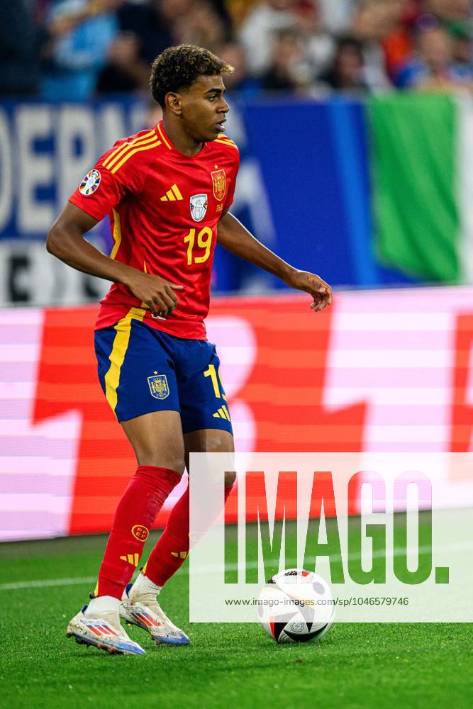 GELSENKIRCHEN, GERMANY - 20 JUNE, 2024: Lamine Yamal The football match of EURO 2024 Spain vs. Italy at Veltins Arena