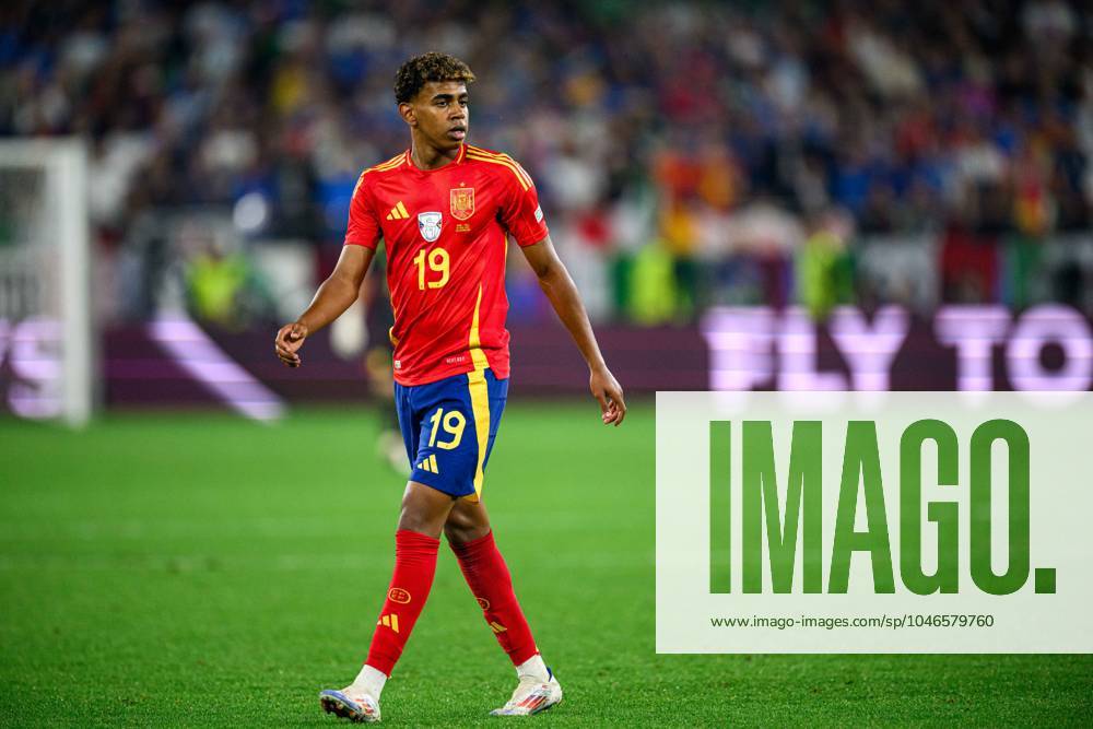 GELSENKIRCHEN, GERMANY - 20 JUNE, 2024: Lamine Yamal The football match of EURO 2024 Spain vs. Italy at Veltins Arena