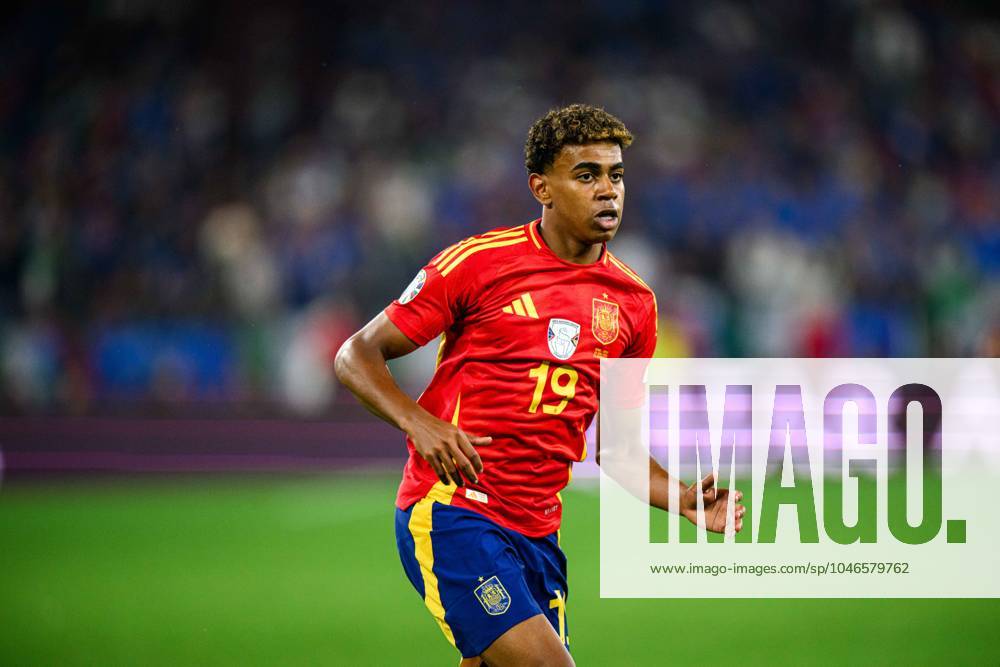 GELSENKIRCHEN, GERMANY - 20 JUNE, 2024: Lamine Yamal The football match of EURO 2024 Spain vs. Italy at Veltins Arena