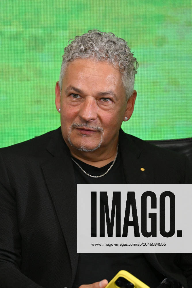 UEFA European Football Championship - Italy press conference, PK, Pressekonferenz Italian former player Roberto Baggio during Italy press conference, UEFA European Football Championship in Florence, Italy, June 03 2024 Florence Italy