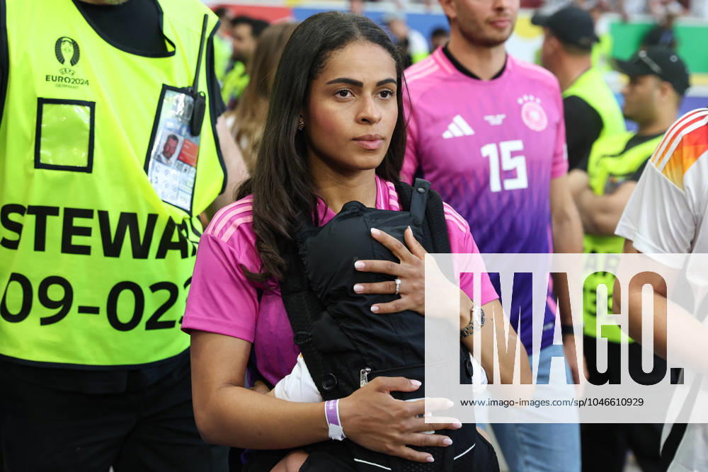 European Championship 2024 Germany Hungary on 19 06 2024 in the Stuttgart Arena in Stuttgart Sabrina, the girlfriend of Nico Schlotterbeck Germany 15 MH