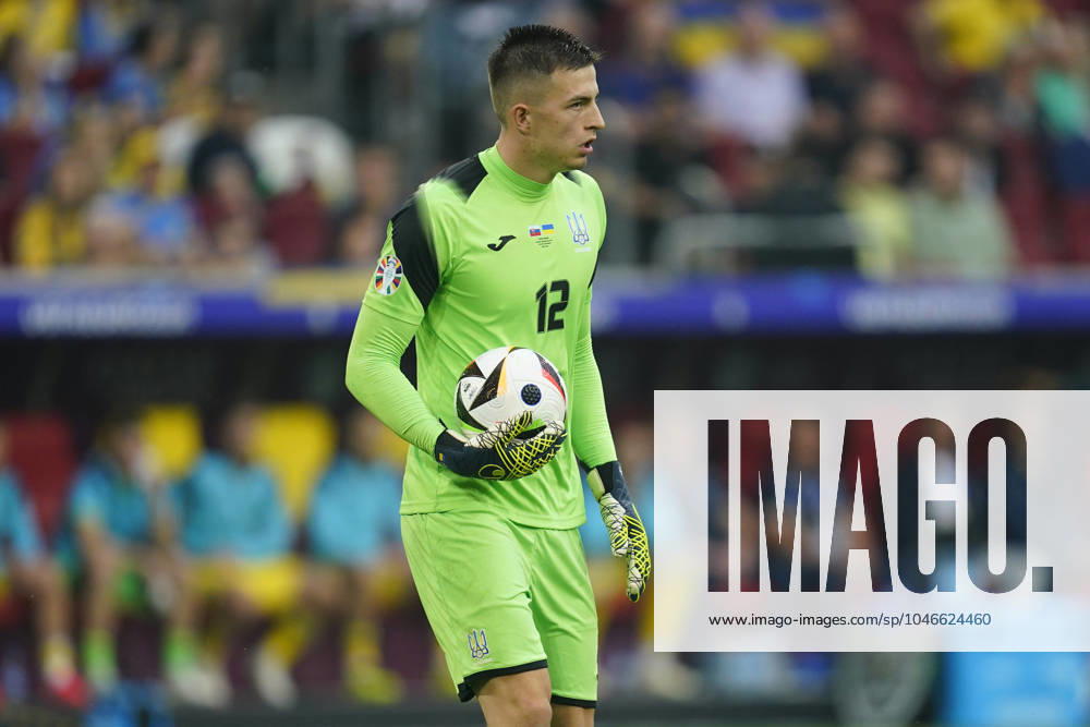GER: Slovakia v Ukraine. UEFA EURO, EM, Europameisterschaft,Fussball 2024 Anatoly Trubin of UkraineAnatoly Trubin of Ukraine during the UEFA Euro 2024 match between Slovakia and Ukraine, Group E date 2, played at Merkur Spiel-Arena on June 21, 2024 in Düsseldorf, Germany. kpng