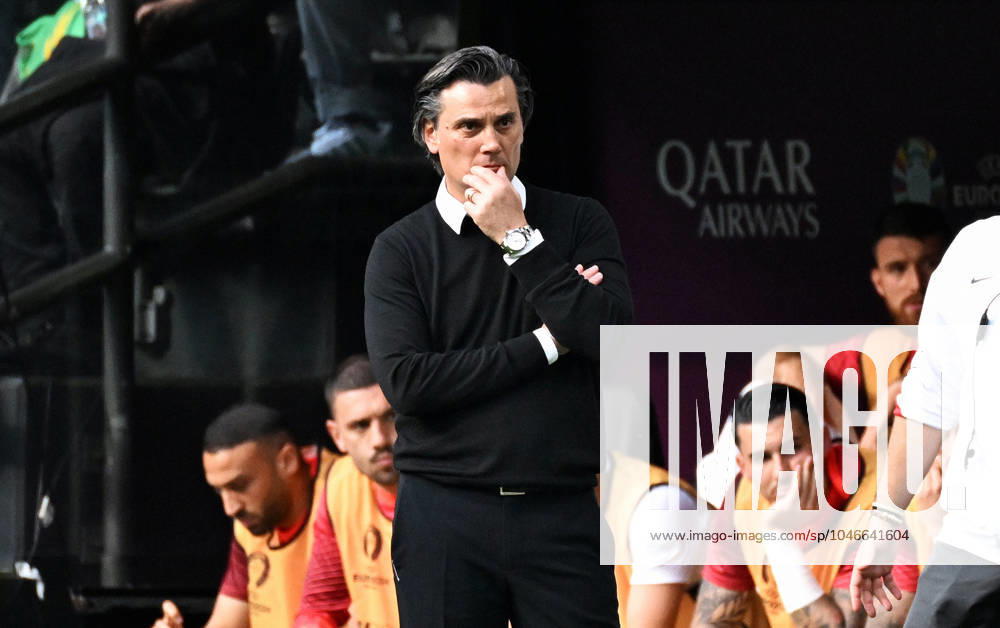 Football, European Championship, EURO 2024, Group F, Signal Iduna Park Dortmund Turkey Portugal National coach Vincenzo Montella TUR Action, single image