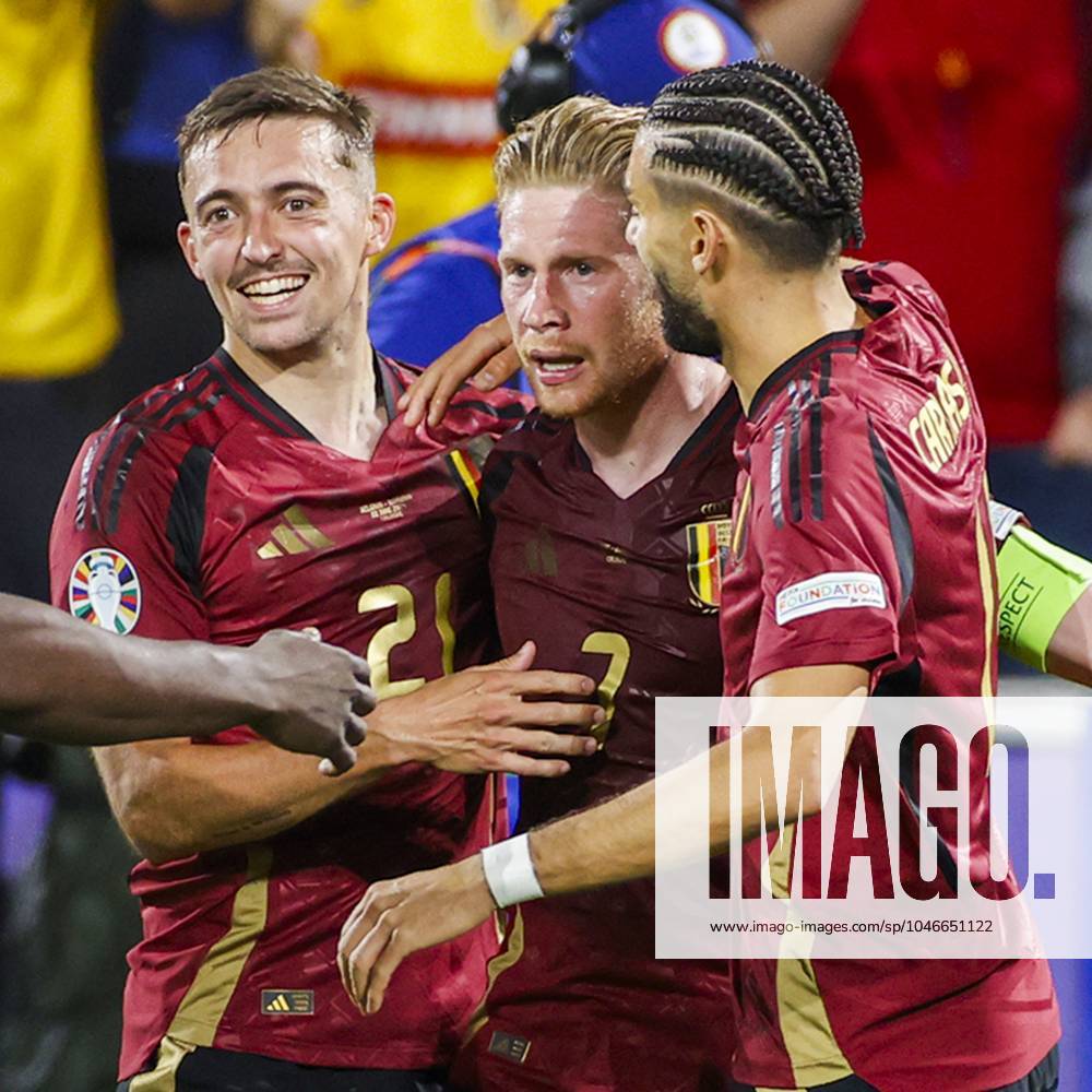 COLOGNE, RheinEnergieStadium , 22-06-2024 , European Football Championship Euro2024, Group stage match no.22 between Belgium and Romania. Belgium player Kevin de Bruynes scores the 2-0 Belgium - Romania (Euro2024) x25568759x