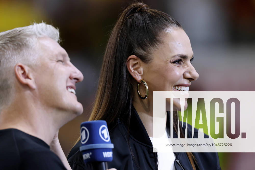 SCHWEINSTEIGER Bastian ARD TV presenter with SEDLACZEK Esther UEFA Football EURO 2024 in Germany preliminary round match Group A Switzerland Germany 1 1 on 23 06 2024 in Frankfurt DFL REGULATIONS PROHIBIT ANY USE OF PHOTOGRAPHS as IMAGE SEQUENCES and or QUASI VIDEO