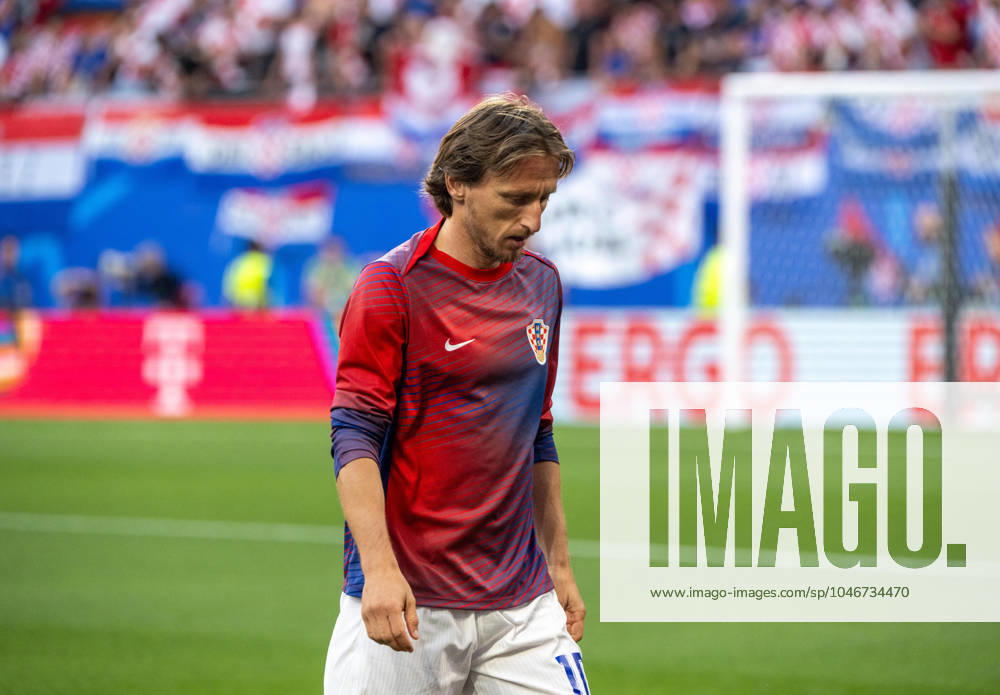 Football, Men, Season 2023 24, UEFA Euro 2024, Group B 2 Matchday in Leipzig, Croatia Italy, Luka Modric Croatia , 24 06 2024,