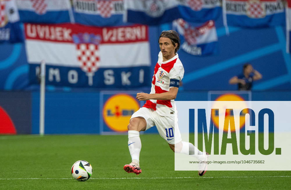 Football, Men, Season 2023 24, UEFA Euro 2024, Group B 3 Matchday in Leipzig, Croatia Italy, Luka Modric Croatia , 24 06 2024,