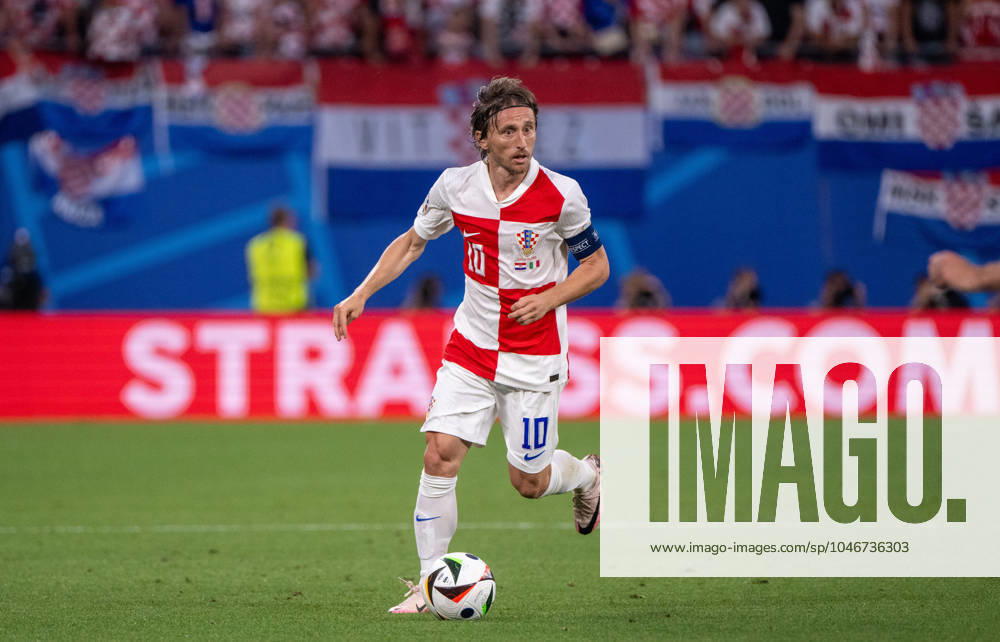 Football, Men, Season 2023 24, UEFA Euro 2024, Group B 3 Matchday in Leipzig, Croatia Italy, Luka Modric Croatia , 24 06 2024,