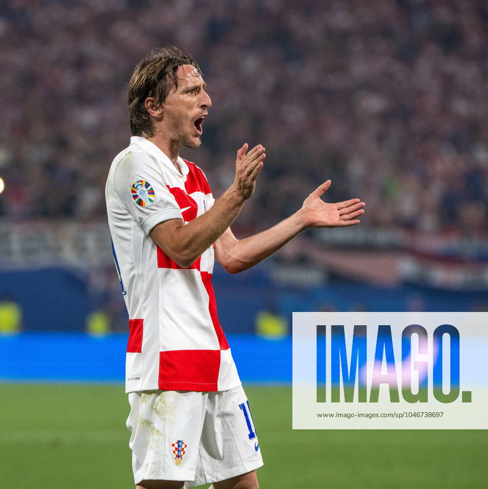 Football, Men, Season 2023 24, UEFA Euro 2024, Group B 3 Matchday in Leipzig, Croatia Italy, Luka Modric Croatia , 24 06 2024,