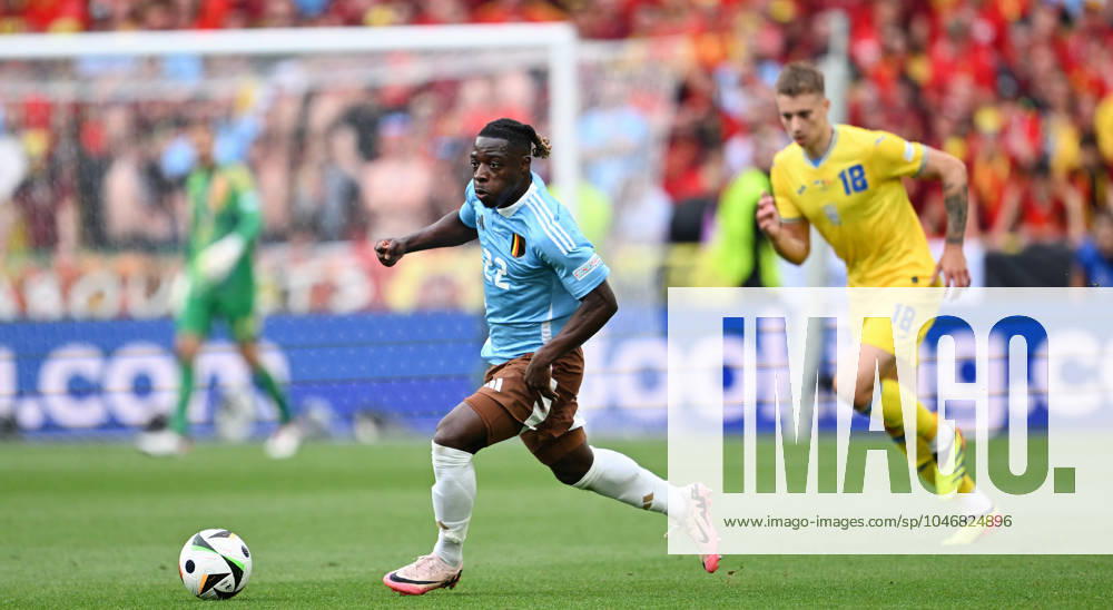 BAU 26 06 2024 Stuttgart Football EM 2024 Ukraine vs Belgium, front Jà rà my Doku BEL