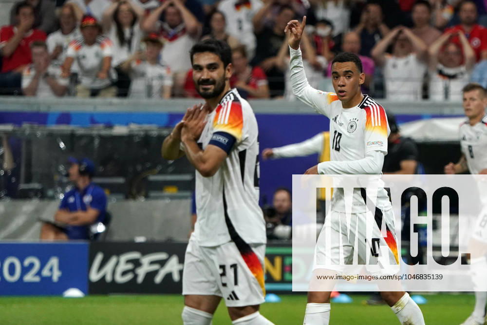 EURO 2024, Football, UEFA Euro 2024, Euro 2024, Group stage, Group A, Switzerland Germany, 23 06 2024, Frankfurtarena , Frankfurt , Ilkay Gündogan, Jamal Musiala both Germany,