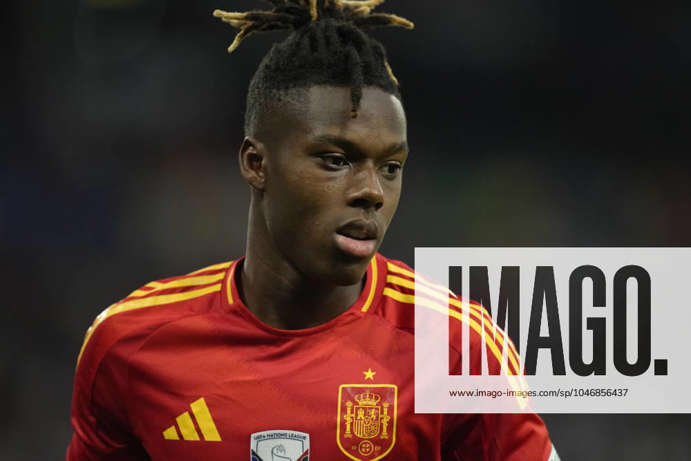 Spain v Italy: Group B - UEFA EURO, EM, Europameisterschaft,Fussball 2024 Nico Williams left winger of Spain and Athletic Club Bilbao during the UEFA EURO 2024 group stage match between Spain and Italy at Arena AufSchalke on June 20, 2024 in Gelsenkirchen, Germany. Gelsenkirchen Germany