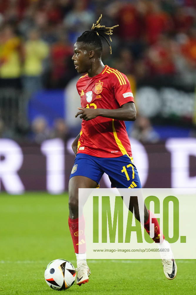 Spain v Italy: Group B - UEFA EURO, EM, Europameisterschaft,Fussball 2024 Nico Williams left winger of Spain and Athletic Club Bilbao during the UEFA EURO 2024 group stage match between Spain and Italy at Arena AufSchalke on June 20, 2024 in Gelsenkirchen, Germany. Gelsenkirchen Germany