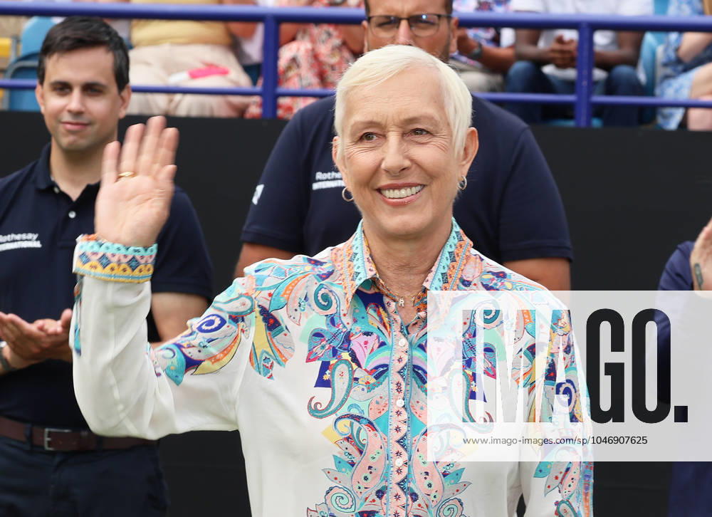 TENNIS - WTA, Tennis Damen Eastbourne International EASTBOURNE,ENGLAND,29.JUN.24 - TENNIS - WTA Tour, Eastbourne International. Image shows Martina Navratilova. GEPAxpictures Grieves