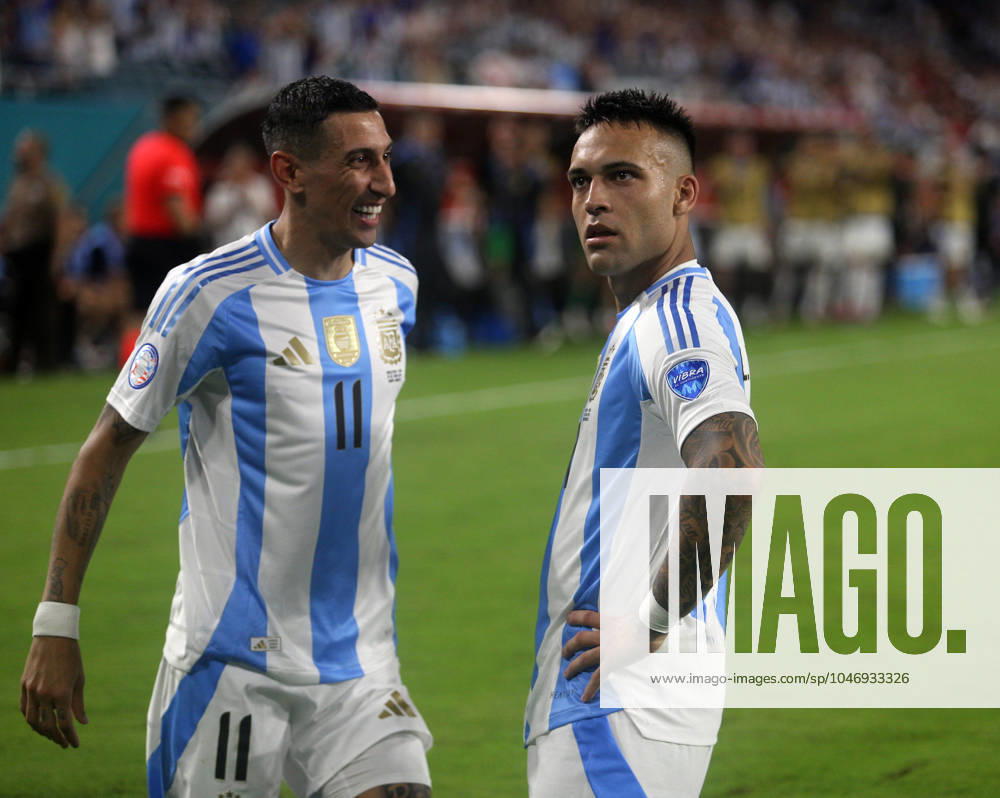 Alejandro Garnacho Lautaro Martinez and AngelDi Maria ARGENTINA VS PERU Date 29 06 2024 COPA AMERICA UNITED STATES