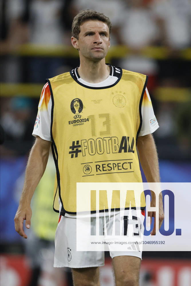 Germany v Denmark: Round of 16 - UEFA EURO, EM, Europameisterschaft,Fussball 2024 Thomas Muller of Germany on the pitch after the UEFA EURO 2024 round of 16 match between Germany and Denmark at Football Stadium Dortmund on June 29, 2024 in Dortmund, Germany. Dortmund Football Stadium Dortmund Germany Germany
