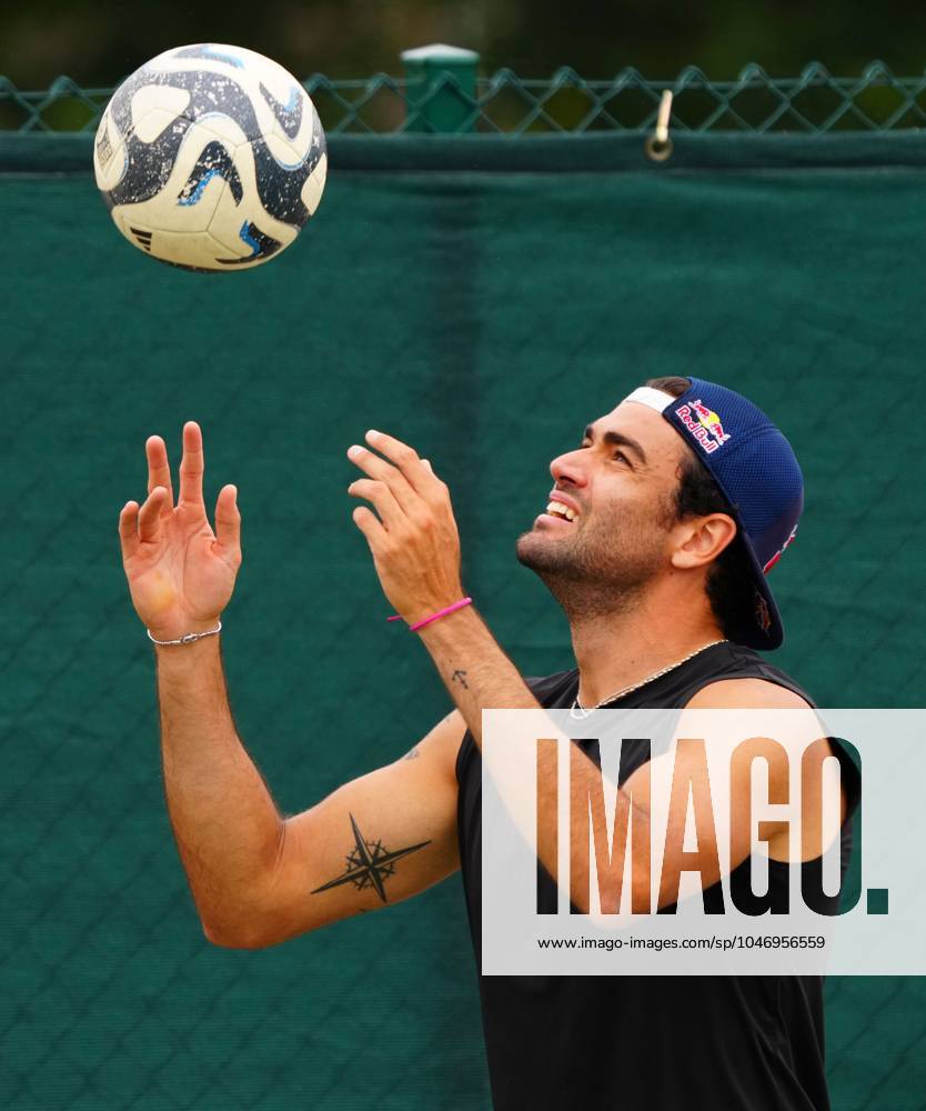 Matteo Berrettini Wimbledon Tennis Championships, Practice and Previews, The All England Lawn Tennis and Croquet Club, London, UK - 30 Jun 2024