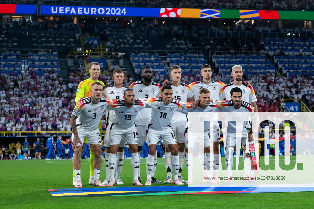 Starting XI Germany Manuel Neuer Germany, 01 , Toni Kroos Germany, 08 , Antonio Ruediger Germany, 02 , Nico Schlotterbeck Germany, 15 , Kai Havertz Germany, 07 , Robert Andrich Germany, 23 , David Raum Germany, 03 , Leroy Sane Germany, 19 , Jamal Musiala Germany, 10 , Joshua Kimmich Germany, 06 , Ilkay Guendogan Germany, 21 , GER, Germany GER vs Denmark DEN , European Football Championship, UEFA EURO 2024, Round of 16, 29 06 2024 GER, Germany GER vs Denmark DEN , European Football Championship, UEFA EURO 2024, Round of 16, 29 06 2024 Dortmund