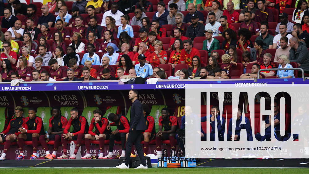 GER: France v Belgium. UEFA EURO, EM, Europameisterschaft,Fussball 2024 Belgium head coach Domenico Tedesco during the UEFA Euro 2024 match between France and Belgium, Round of 16, played at Dusseldorf Arena on July 1, 2024 in Düsseldorf, Germany. kpng