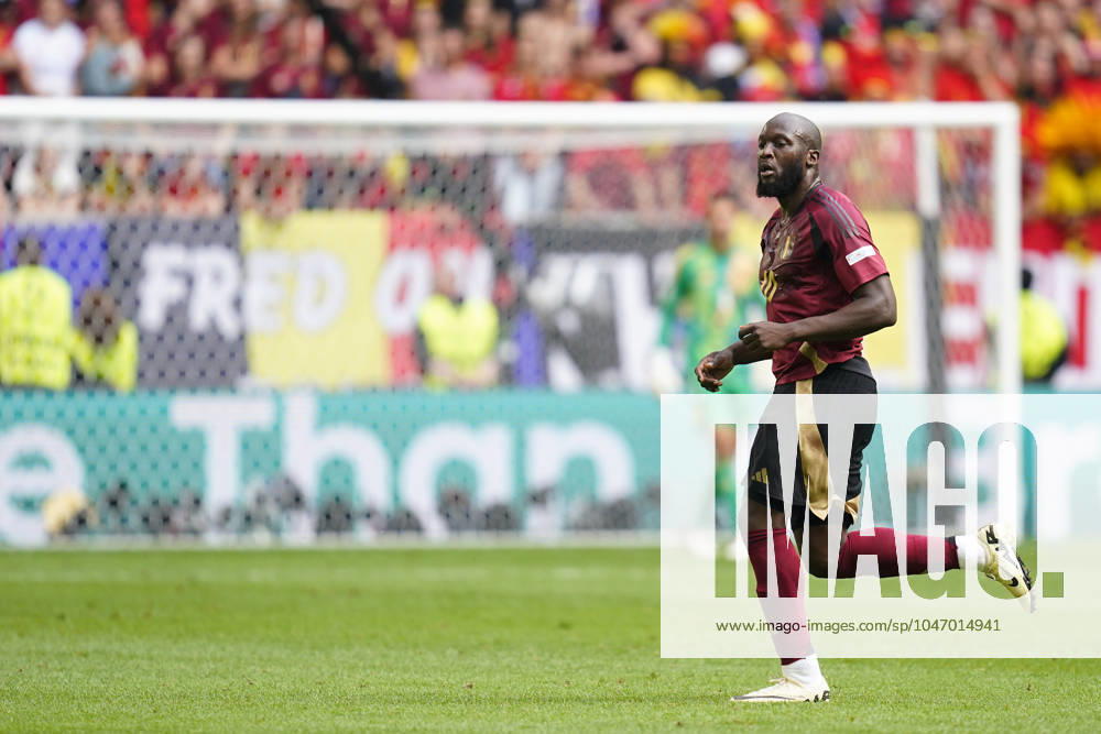 GER: France v Belgium. UEFA EURO, EM, Europameisterschaft,Fussball 2024 Romelu Lukaku of Belgium during the UEFA Euro 2024 match between France and Belgium, Round of 16, played at Dusseldorf Arena on July 1, 2024 in Düsseldorf, Germany. kpng