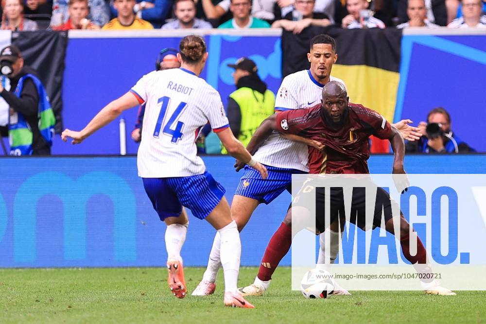 EURO2024 FRANCE VS BELGIUM Romelu Lukaku of Belgium (AS Roma) pictured during a soccer game between the national teams of France, called les Bleus and Belgium, called the Red Devils in a round of 16 knock out game of the UEFA EURO, EM, Europameisterschaft,Fussball 2024 tournament , on Monday 1 July 2024 in Dusseldorf , Germany . photo isosport Frank Abbeloos Dusseldorf GERMANY