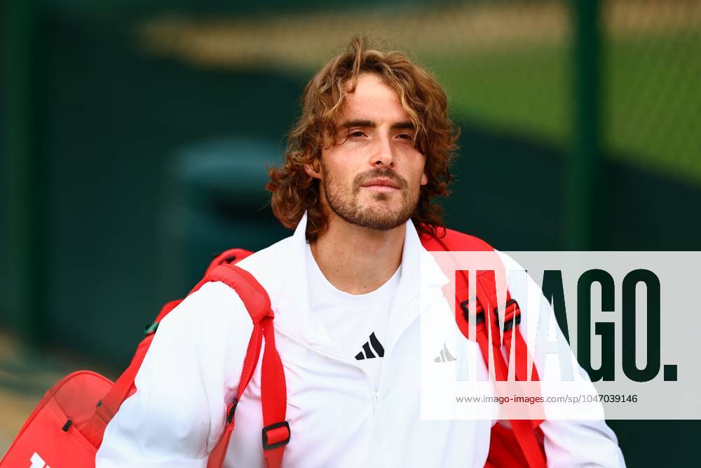 Stefanos Tsitsipas arrives for practice Wimbledon Tennis Championships, Day 2, The All England Lawn Tennis and Croquet Club, London, UK - 02 Jul 2024
