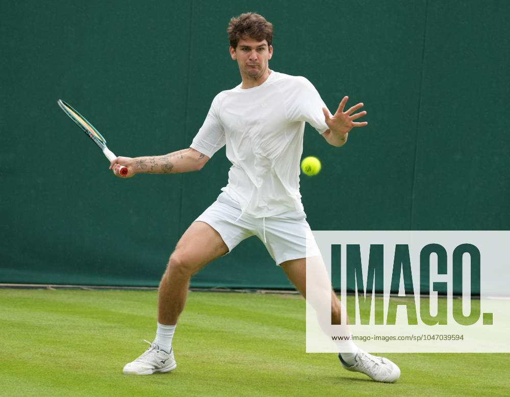 Lawn Tennis - 2024 Wimbledon Championship - Paul Jubb (GBR) v Thiago Seyboth Wild (BRA) - All England Lawn Tennis & Croquet Club - Tuesday 2nd July 2024 Thiago Seyboth Wild (BRA)