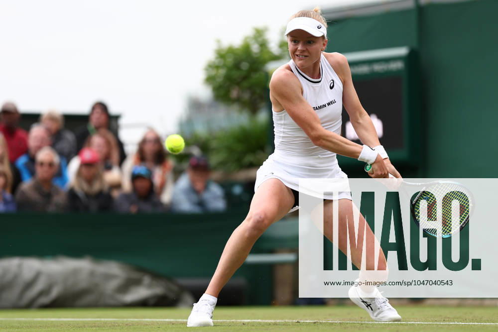 2nd July 2024; All England Lawn Tennis and Croquet Club, London, England; Wimbledon Tennis Tournament, Day 2; Harriet Dart (GBR) in action during her first round match against Zhuoxuan Bai (CHN) ActionPlus12662575 ShaunxBrooks