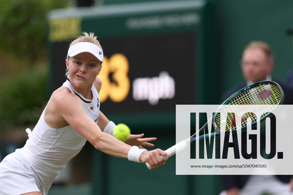 2nd July 2024; All England Lawn Tennis and Croquet Club, London, England; Wimbledon Tennis Tournament, Day 2; Harriet Dart (GBR) in action during her first round match against Zhuoxuan Bai (CHN) ActionPlus12662577 ShaunxBrooks