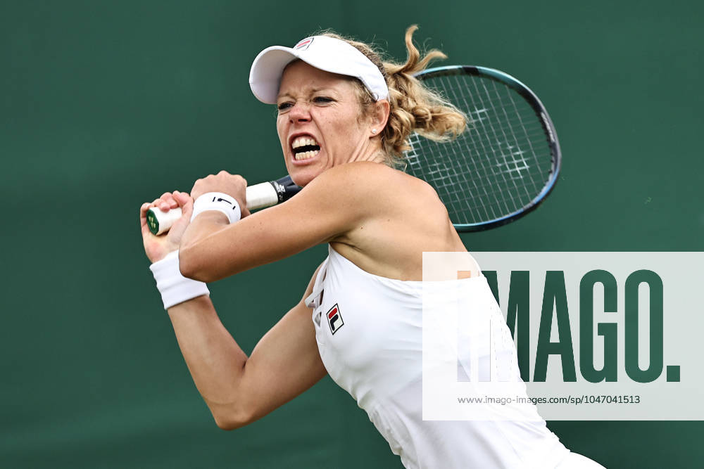 Laura Siegemund, GER, during first round of 2024 All England Lawn Tennis Championships at Wimbledon, womens singles, London