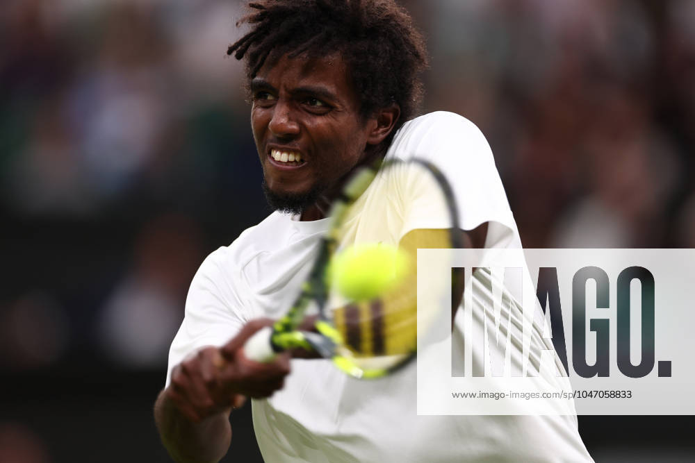 2nd July 2024; All England Lawn Tennis and Croquet Club, London, England; Wimbledon Tennis Tournament, Day 2; Elias Yner (SWE) in action during his first round match against Jack Draper (GBR) ActionPlus12662921 ShaunxBrooks