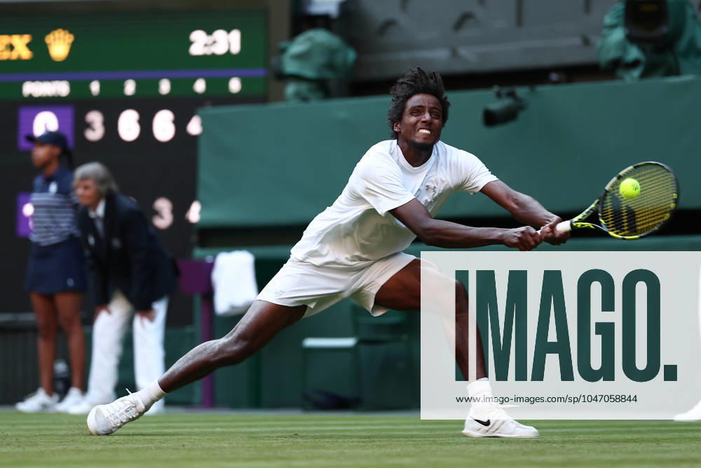 2nd July 2024; All England Lawn Tennis and Croquet Club, London, England; Wimbledon Tennis Tournament, Day 2; Elias Yner (SWE) in action during his first round match against Jack Draper (GBR) ActionPlus12662926 ShaunxBrooks