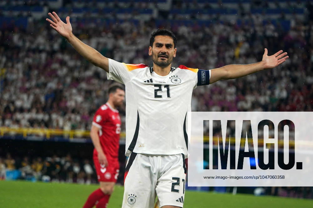 National team, football, UEFA Euro2024, Euro 2024, Dortmund, Germany Denmark Ilkay Gündogan , Germany, action, single image