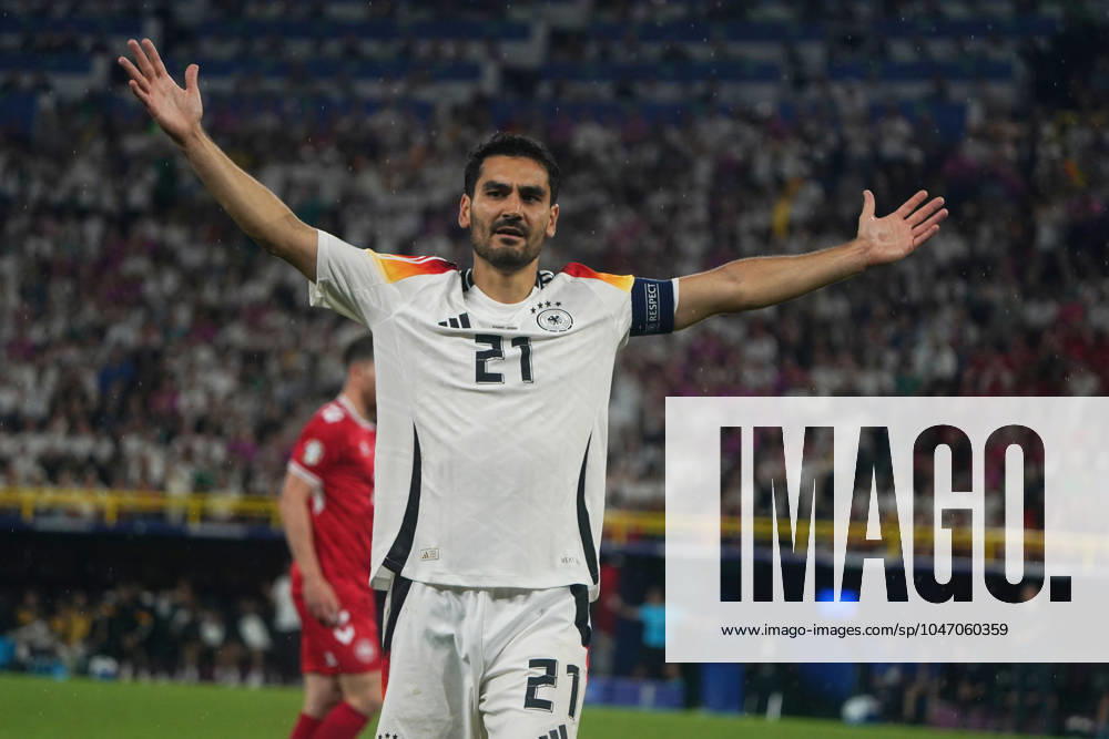 National team, football, UEFA Euro2024, Euro 2024, Dortmund, Germany Denmark Ilkay Gündogan Germany, action, single image