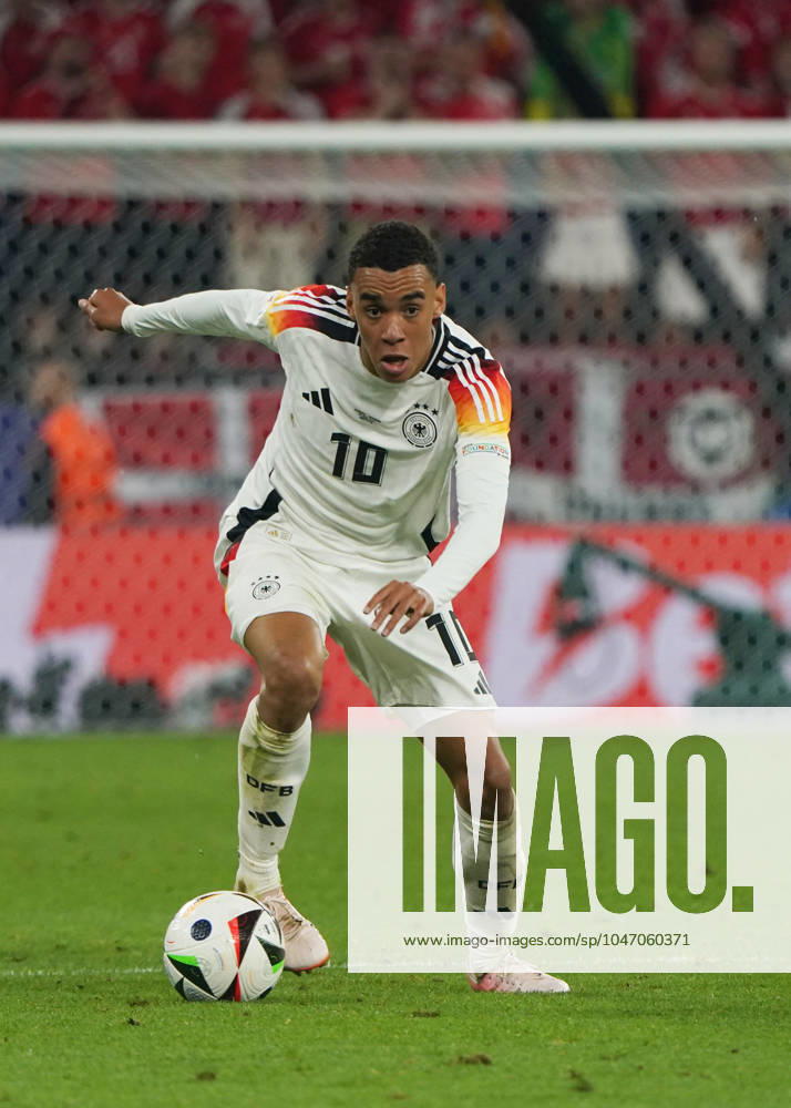 National team, football, UEFA Euro2024, Euro 2024, Dortmund, Germany Denmark Jamal Musiala, Germany, action, single image