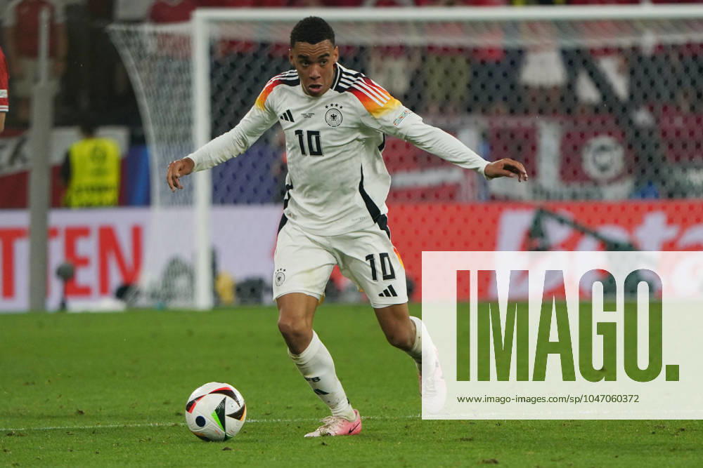National team, football, UEFA Euro2024, Euro 2024, Dortmund, Germany Denmark Jamal Musiala Germany, action, single image