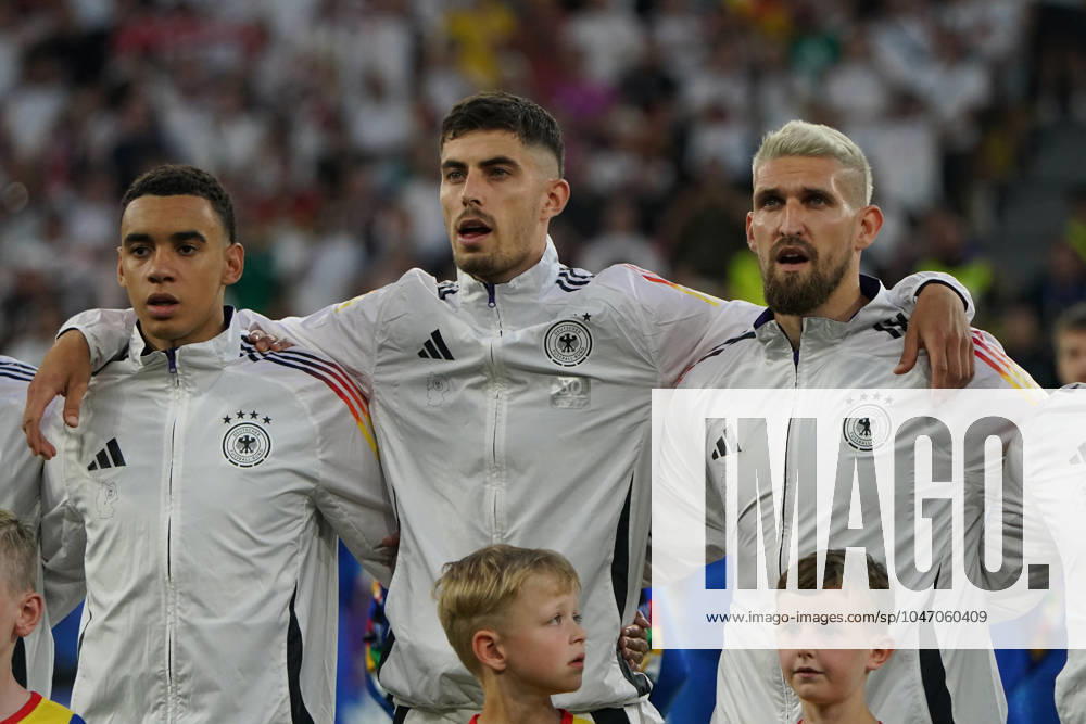 National team, football, UEFA Euro2024, Euro 2024, Dortmund, Germany Denmark Jamal Musiala, Kai Havertz, Robert Andrich Germany, action, single image