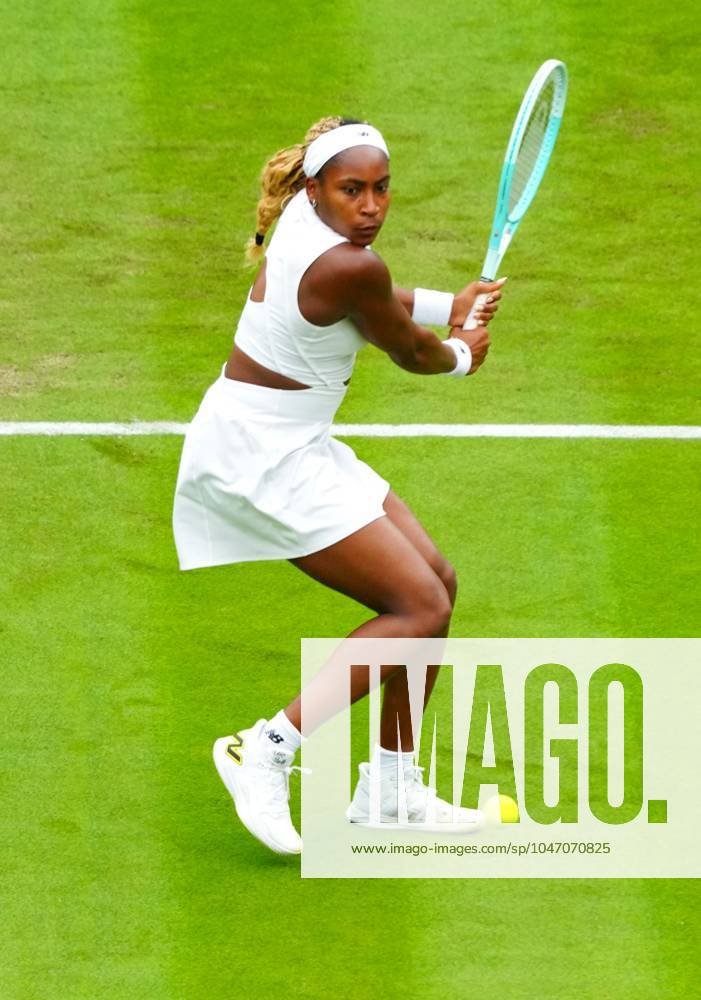 Coco Gauff during her second round match Wimbledon Tennis Championships, Day 3, The All England Lawn Tennis and Croquet Club, London, UK - 03 Jul 2024