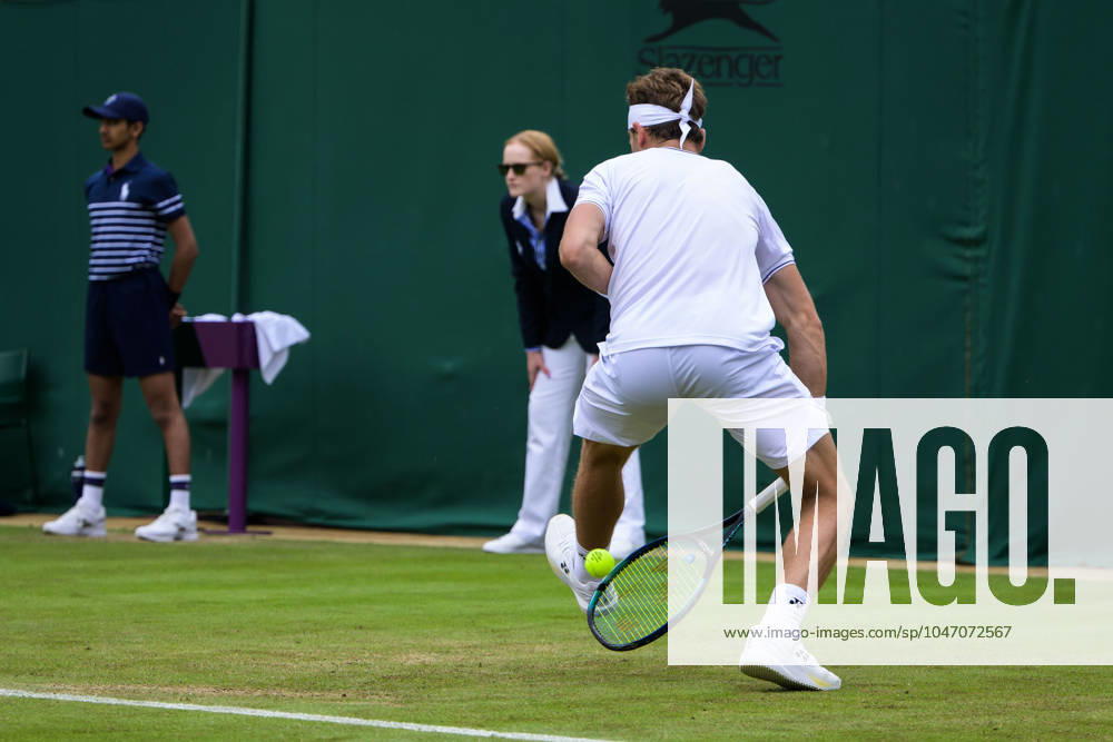 And Casper Ruud of Norway competes in a second round singles match during day 3 of Wimbledon on July 3, 2024 in London Photo Jesper Zerman BILDBYRAN kod JZ JZ0549 tennis wimbledon day 3 bbeng