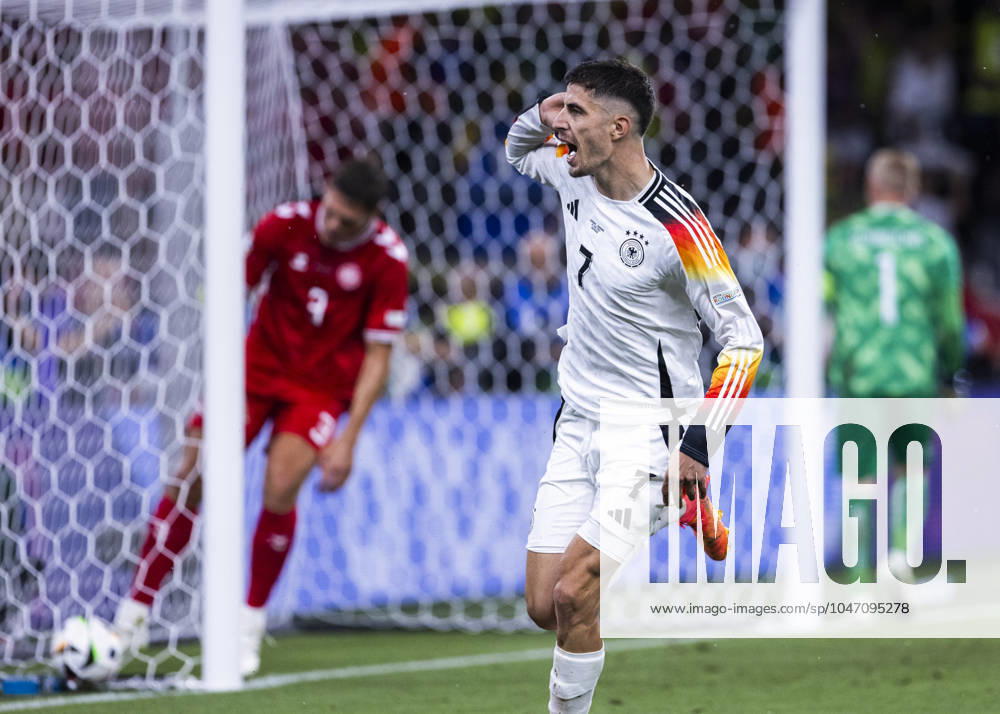 Dortmund, Signal Iduna Park, 29 06 2024 Kai Havertz of germany celebrates scoring the 1 0 goal during the match UEFA European Championship 2024 Germany v Denmark
