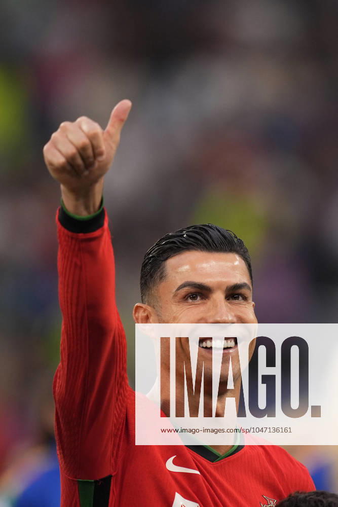 Portugal s Cristiano Ronaldo during a quarterfinal match between Portugal and France at the Euro 2024 soccer tournament in Hamburg, Germany - Friday July 5, 2024. - Soccer .