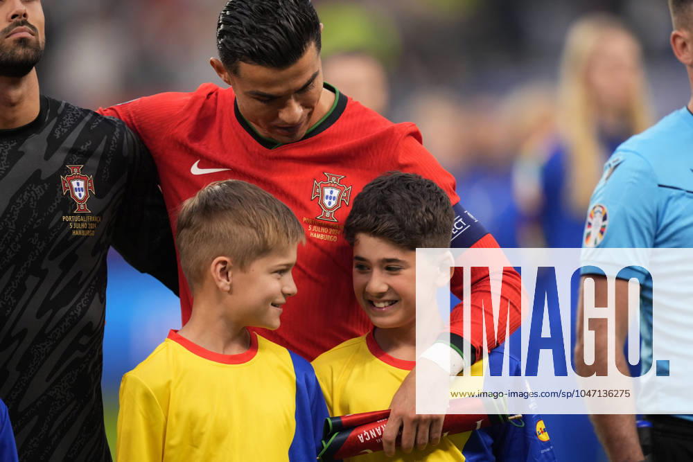 Portugal s Cristiano Ronaldo during a quarterfinal match between Portugal and France at the Euro 2024 soccer tournament in Hamburg, Germany - Friday July 5, 2024. - Soccer .
