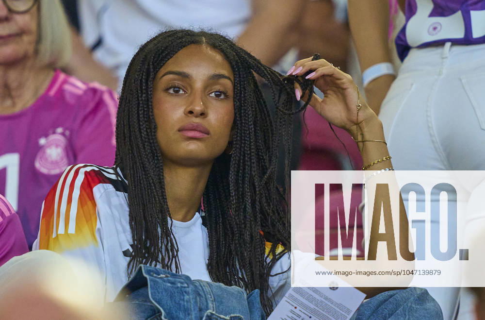 Florian Wirtz, Nr. 17 DFB Aaliyah Mohamed, girlfriend of Florian Wirtz, Nr. 17 DFB sad in the quarter final match GERMANY - SPAIN of the UEFA European Championships 2024 on Jul 5, 2024 in Stuttgart, Germany.