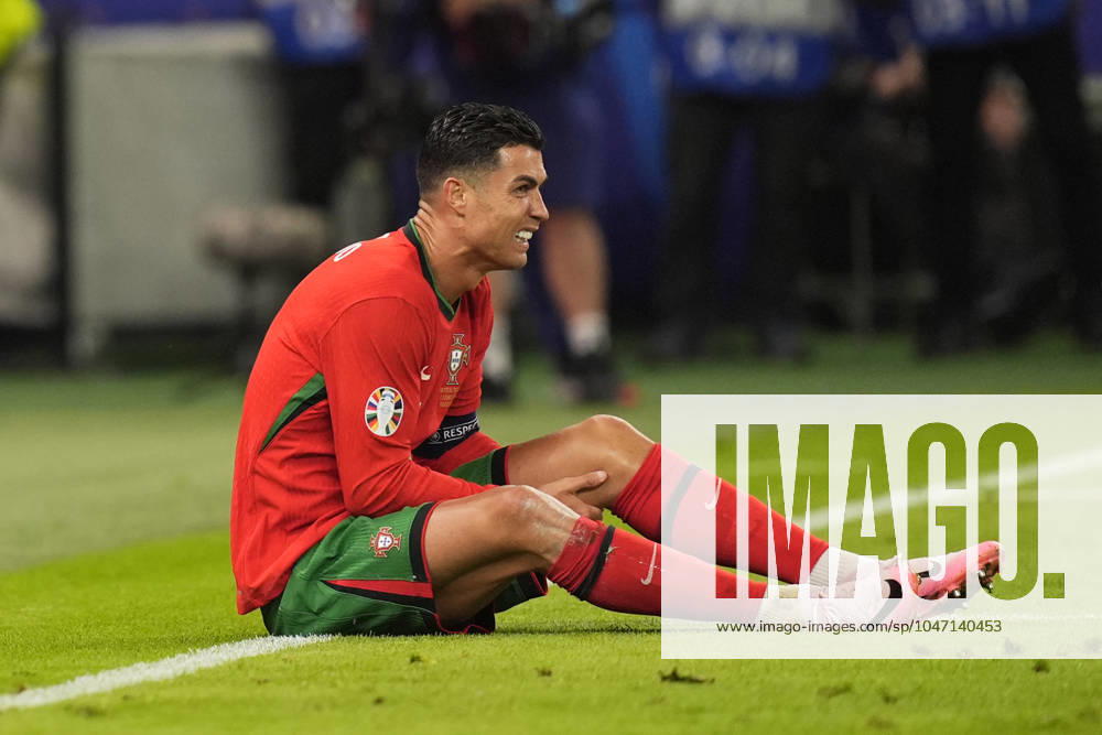 Portugal s Cristiano Ronaldo during a quarterfinal match between Portugal and France at the Euro 2024 soccer tournament in Hamburg, Germany - Friday July 5, 2024. - Soccer .